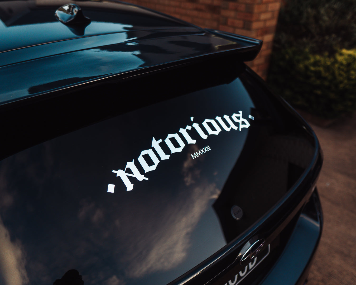 "Notorious" Staple Banner