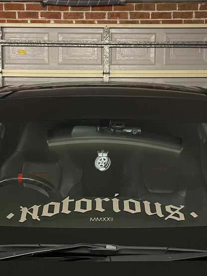 Notorious Air Freshener + Banner Package