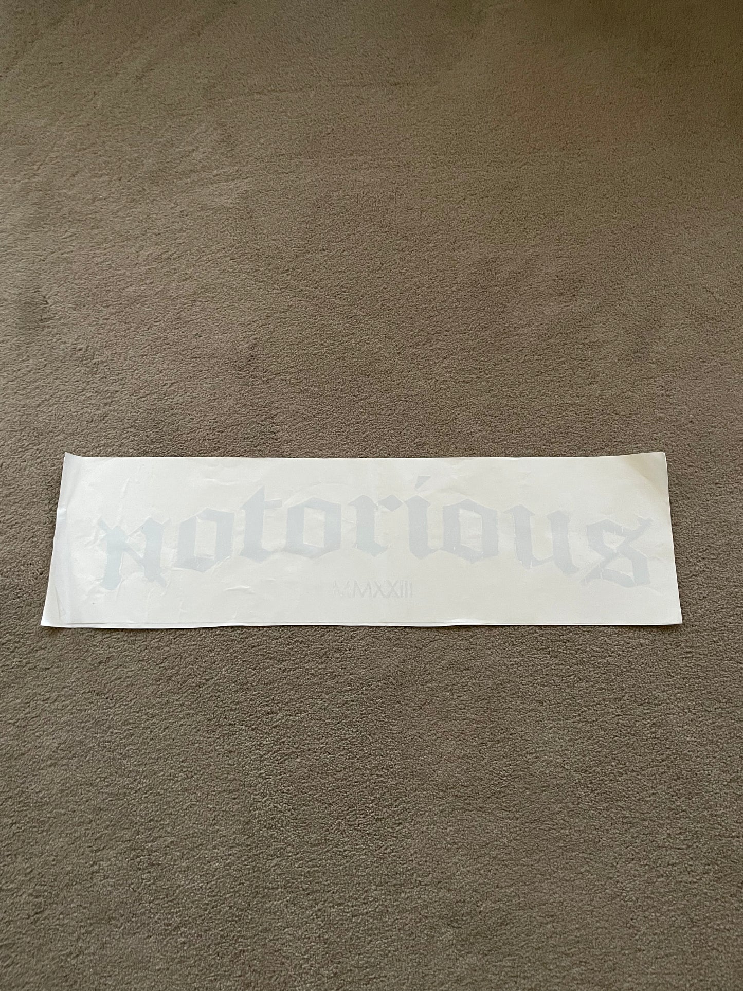 "Notorious" Staple Banner
